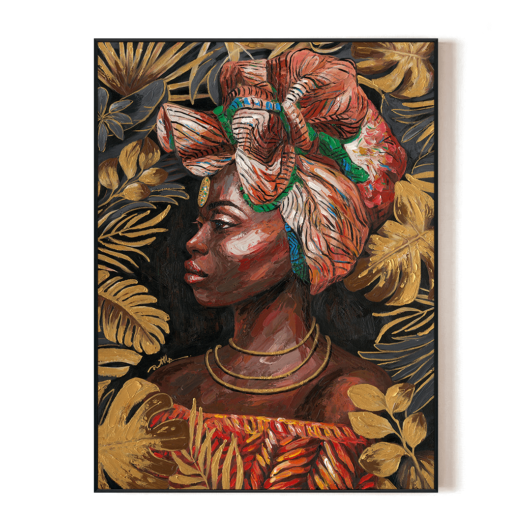 Savanna Gold - Headwrap Profile#L0049 Painting artwepaint 