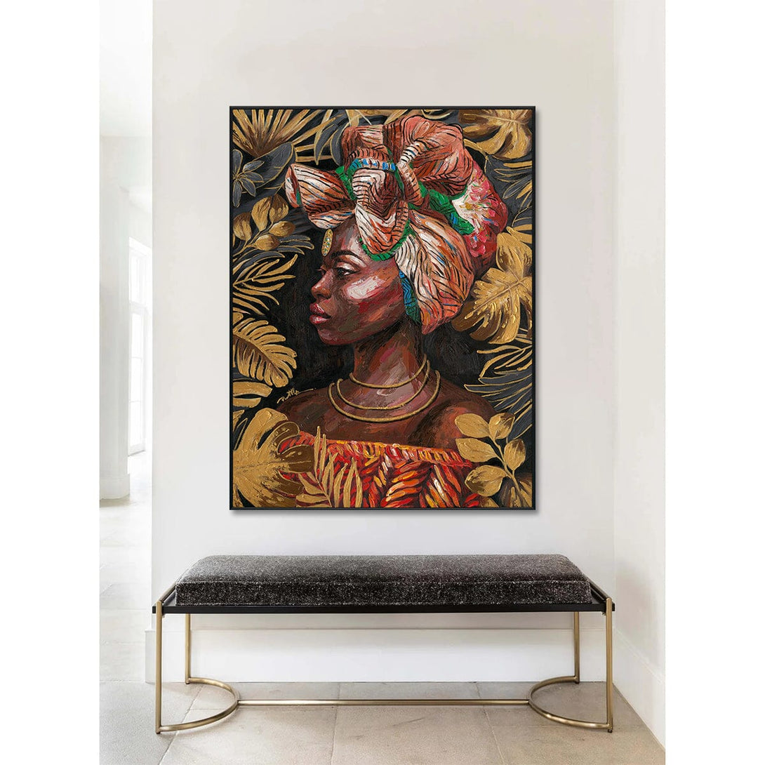 Savanna Gold - Headwrap Profile#L0049 Painting artwepaint 