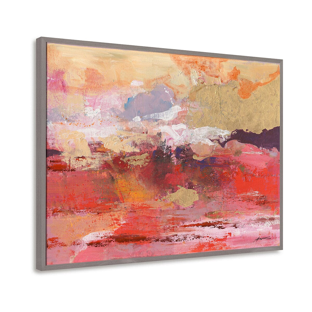 Scarlet Cloud - Warm Abstract Landscape #M5666 Painting artwepaint 