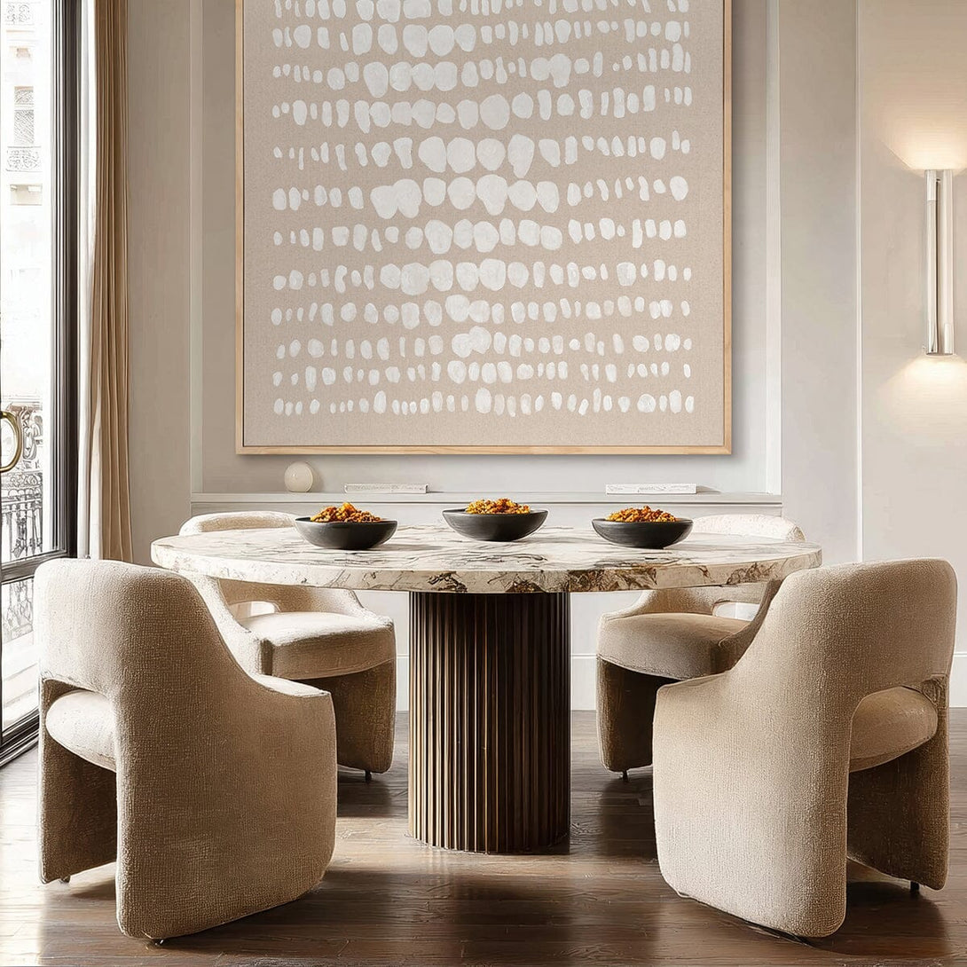 Sequence of Light - White Dot Abstract Painting#L6054 Painting artwepaint 