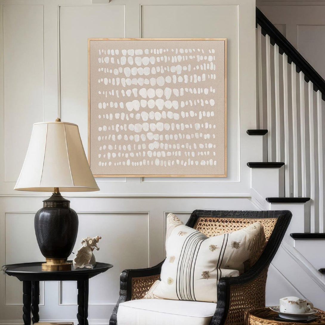 Sequence of Light - White Dot Abstract Painting#L6054 Painting artwepaint 