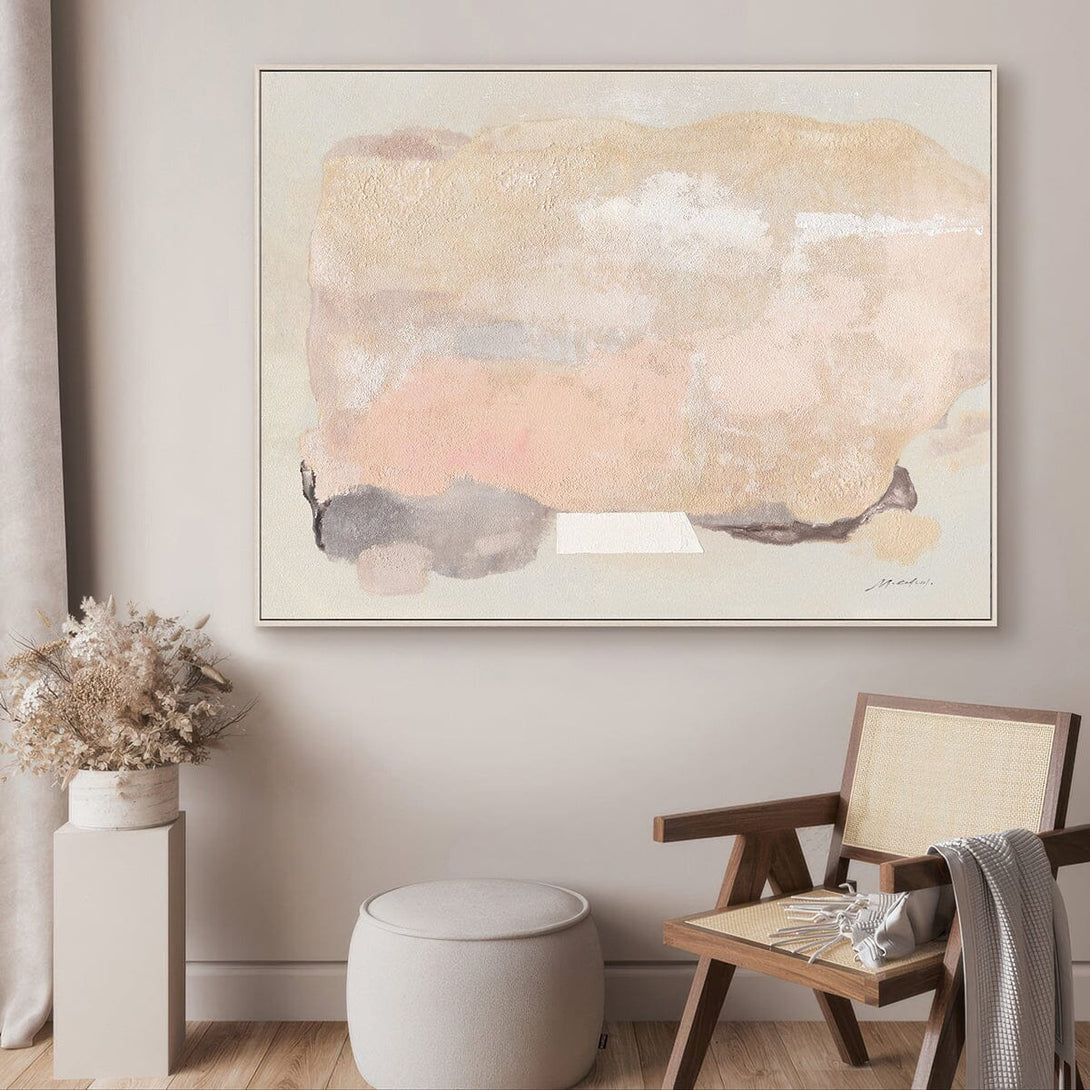 Serene Sandstone - Beige Abstract Painting #M5550 Painting artwepaint 