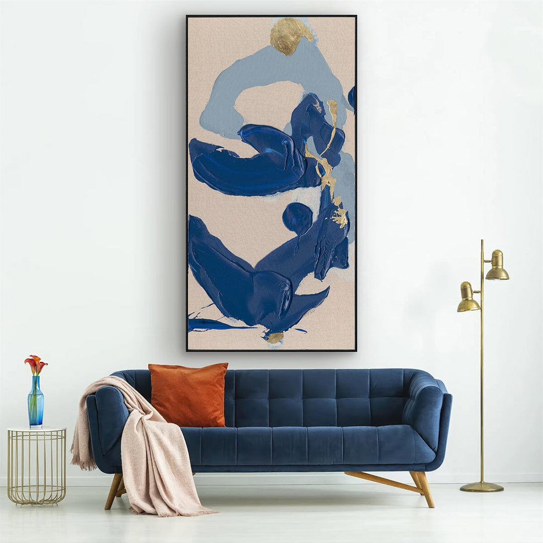 Serenity in Blue - Textured Abstract #P5550 Painting artwepaint 