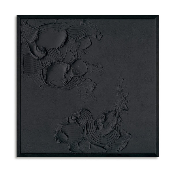 Shadow Flow-Relief Black Abstract Painting #M2706 Painting artwepaint 