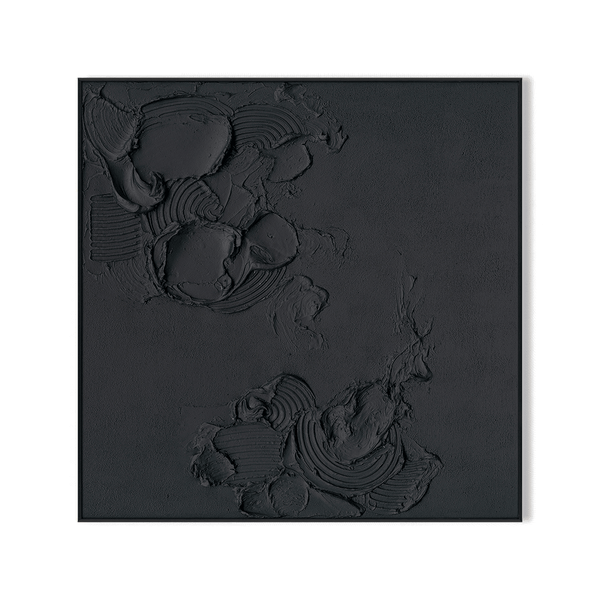 Shadow Flow-Relief Black Abstract Painting #M2706 Painting artwepaint 