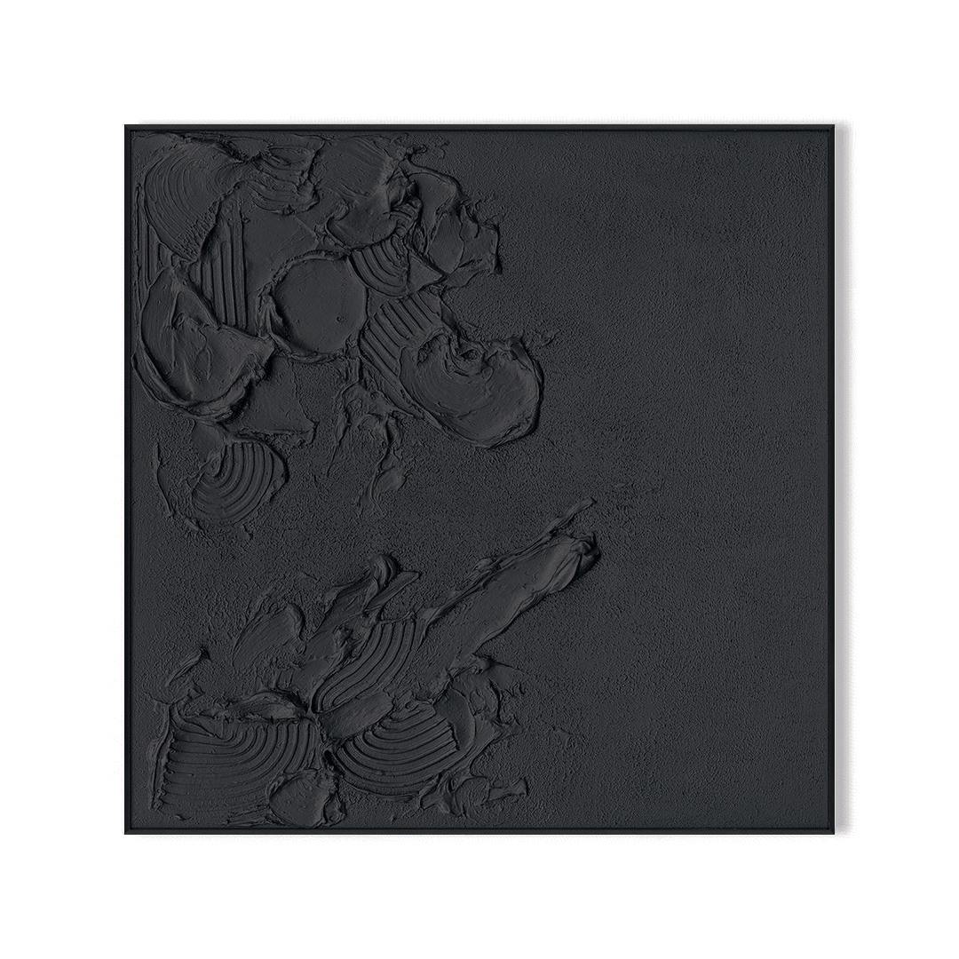 Shadow Grain-Relief Black Abstract Painting #M2705 Painting artwepaint 