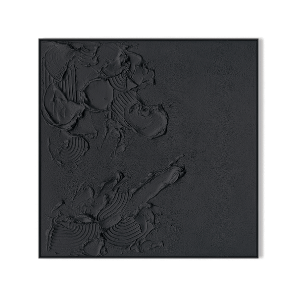 Shadow Grain-Relief Black Abstract Painting #M2705 Painting artwepaint 