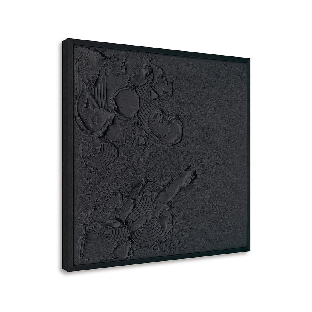 Shadow Grain-Relief Black Abstract Painting #M2705 Painting artwepaint 