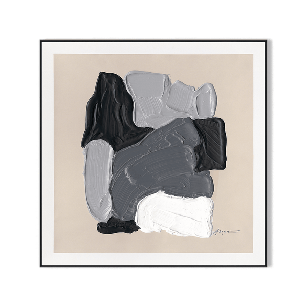 Shadows Symphony - Textured Abstract Blocks #M8077 Painting artwepaint 