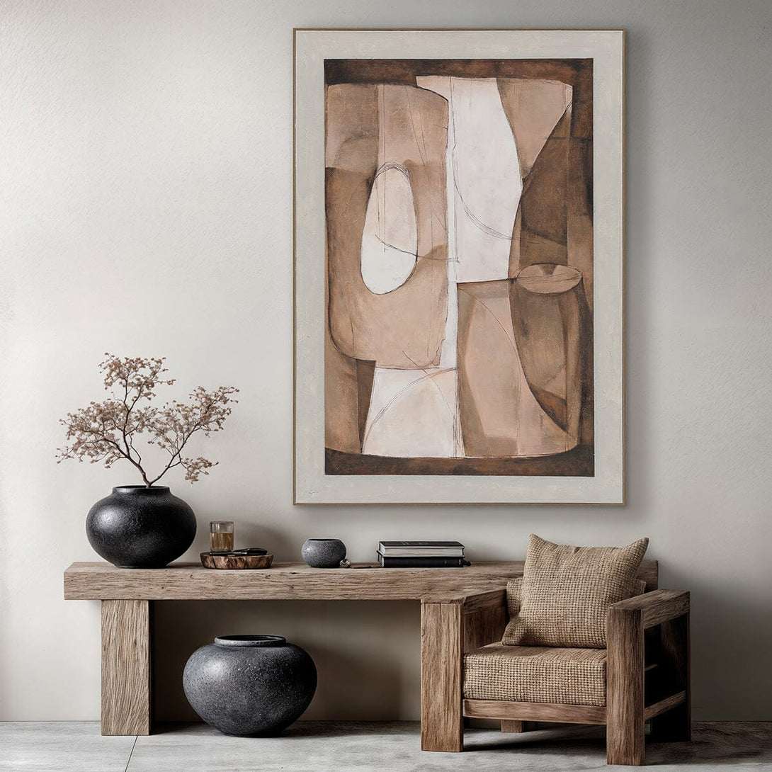Shapes of Space - Line Abstract #R1015 Painting artwepaint 