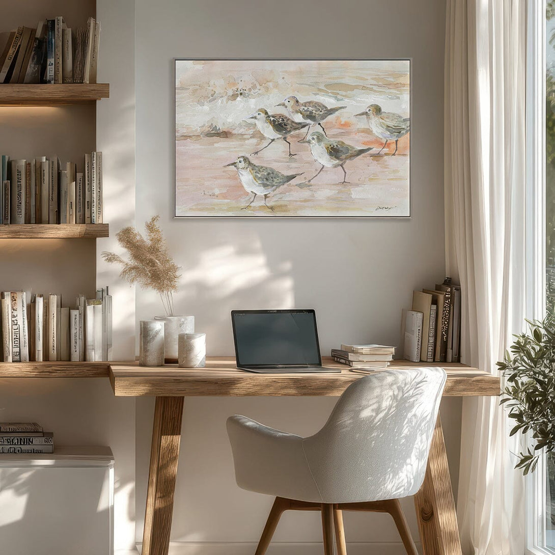 Shoreline Chase - Watercolor Birds Painting#M5752 Painting artwepaint 