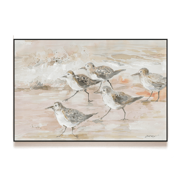 Shoreline Chase - Watercolor Birds Painting#M5752 Painting artwepaint 
