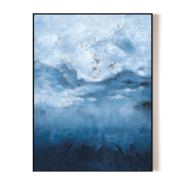 Silent Azure - Deep Ocean Abstract #J4038 Painting artwepaint 