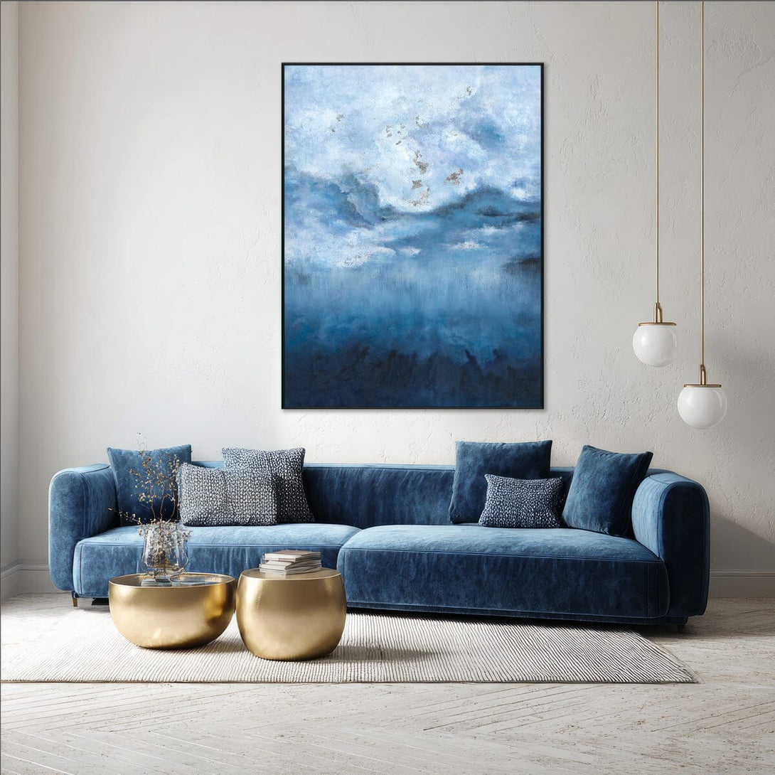 Silent Azure - Deep Ocean Abstract #J4038 Painting artwepaint 