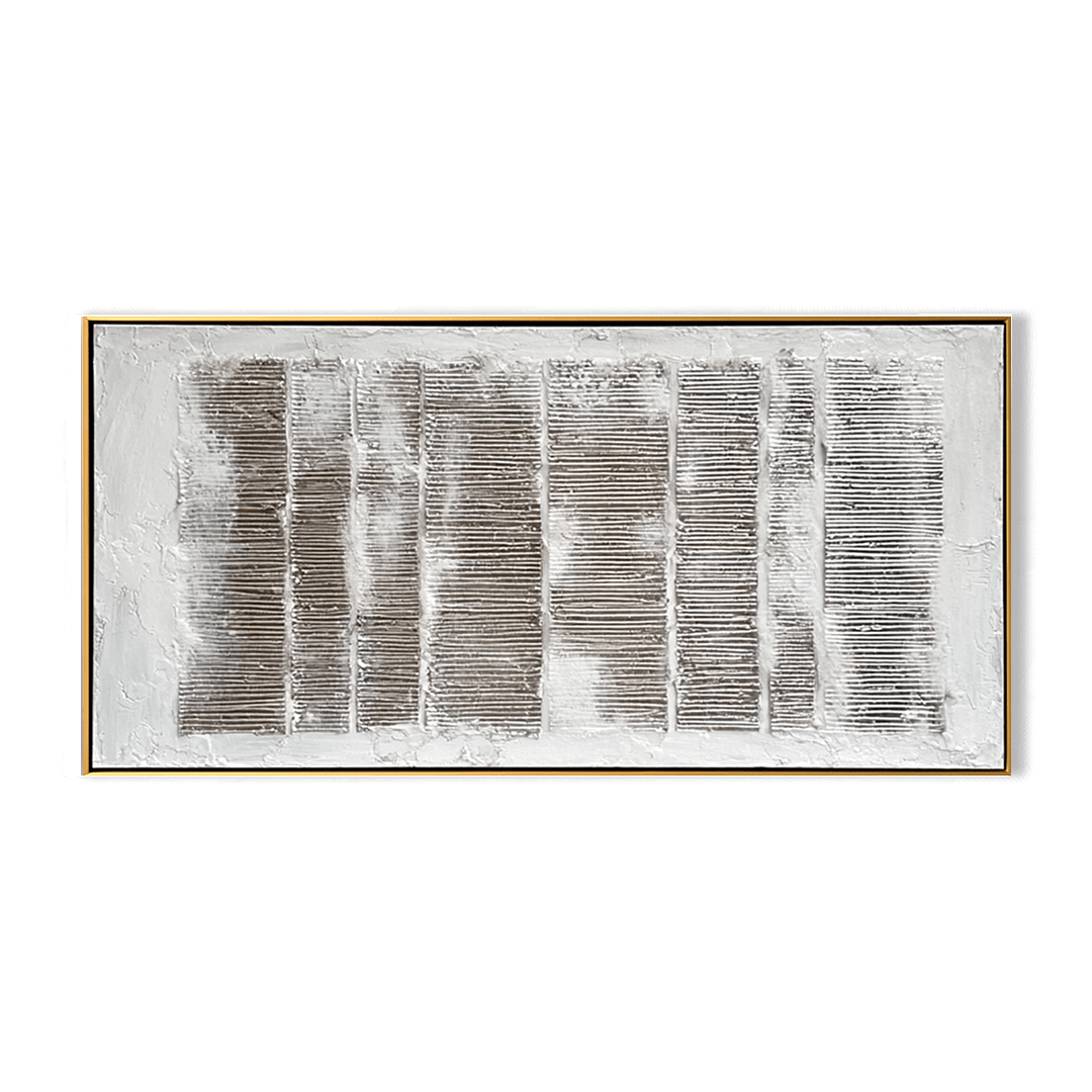 Silent Columns – Textured Linear Abstract Painting #93036 Painting artwepaint 