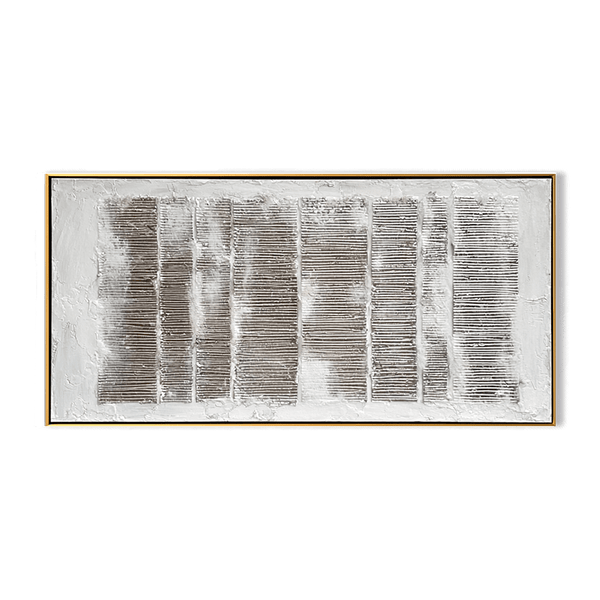 Silent Columns – Textured Linear Abstract Painting #93036 Painting artwepaint 