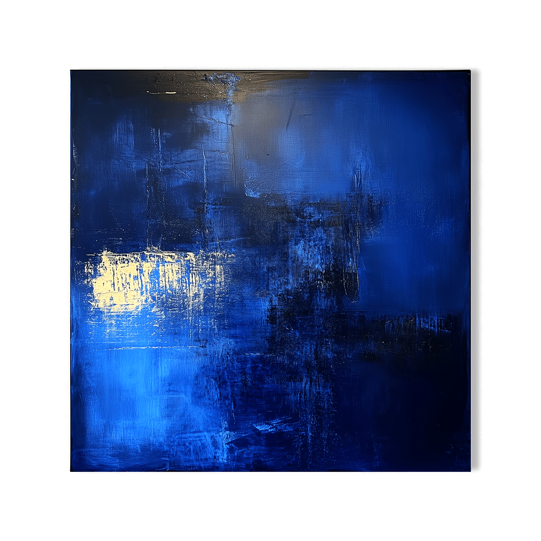 Silent Depth – Dark Blue Abstract Painting #84 Painting artwepaint 