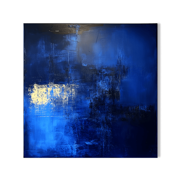 Silent Depth – Dark Blue Abstract Painting #84 Painting artwepaint 
