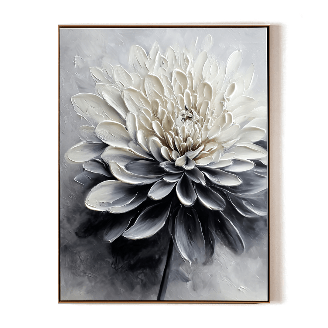 Silent Grace – White Bloom Abstract Painting #awp16 Painting artwepaint 