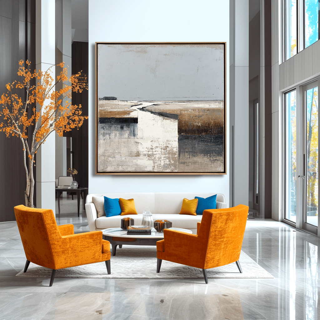 Silent Horizon - Abstract Landscape Painting #65 Painting artwepaint 