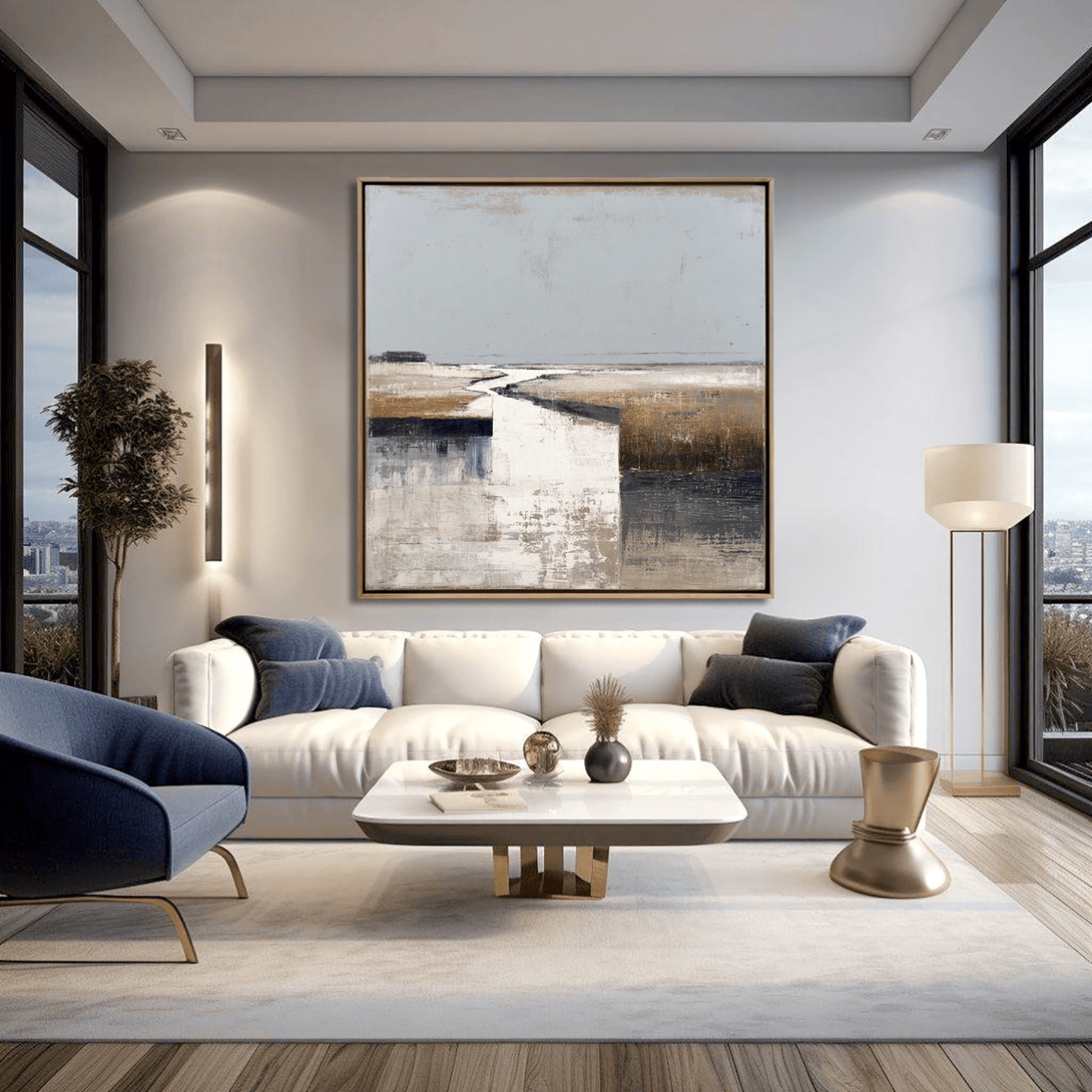 Silent Horizon - Abstract Landscape Painting #65 Painting artwepaint 