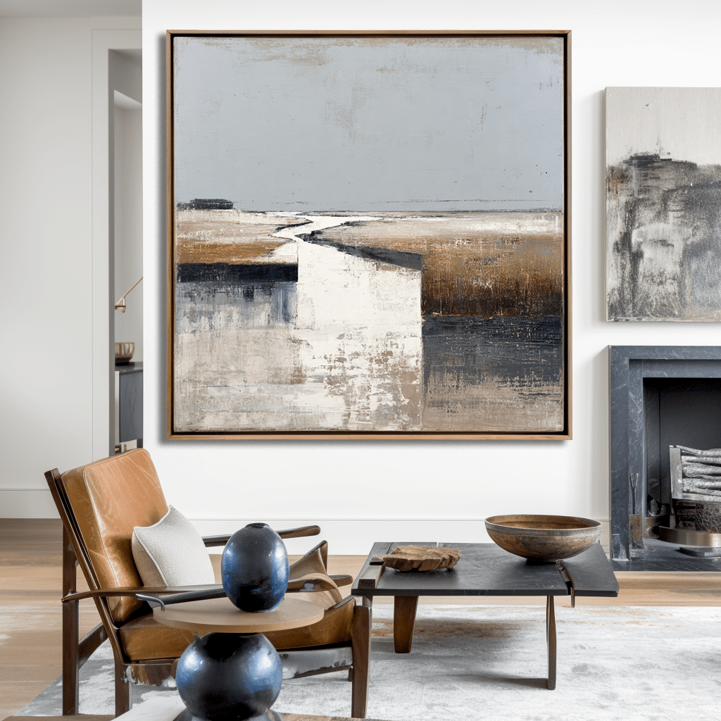 Silent Horizon - Abstract Landscape Painting #65 Painting artwepaint 