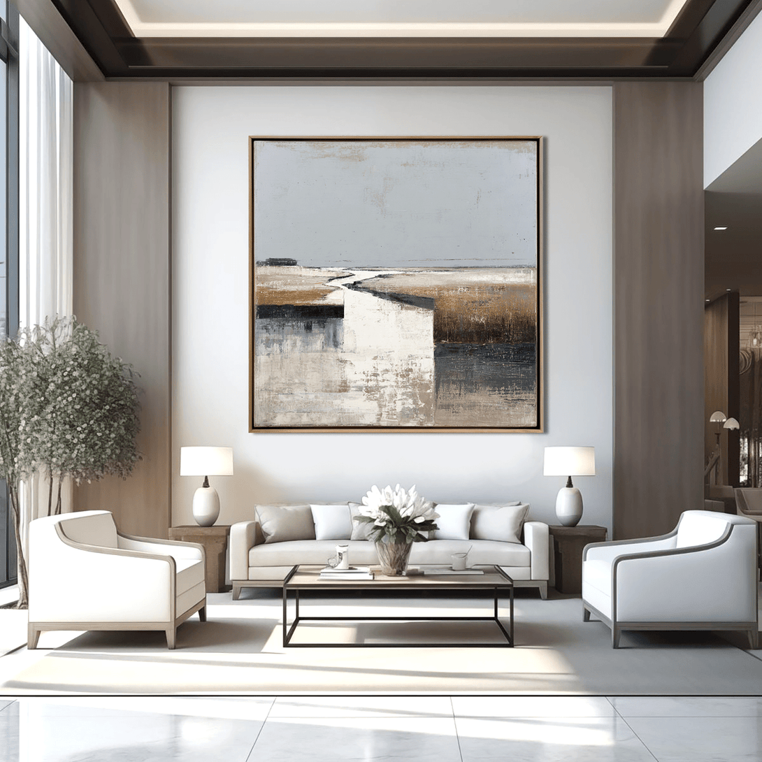 Silent Horizon - Abstract Landscape Painting #65 Painting artwepaint 