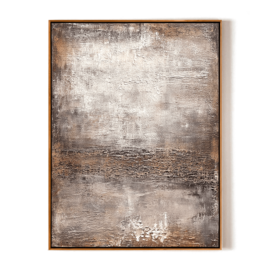 Silent Horizon Brown Abstract Painting #93011 Painting artwepaint 