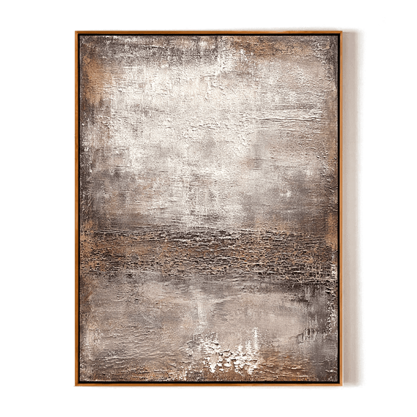 Silent Horizon Brown Abstract Painting #93011 Painting artwepaint 