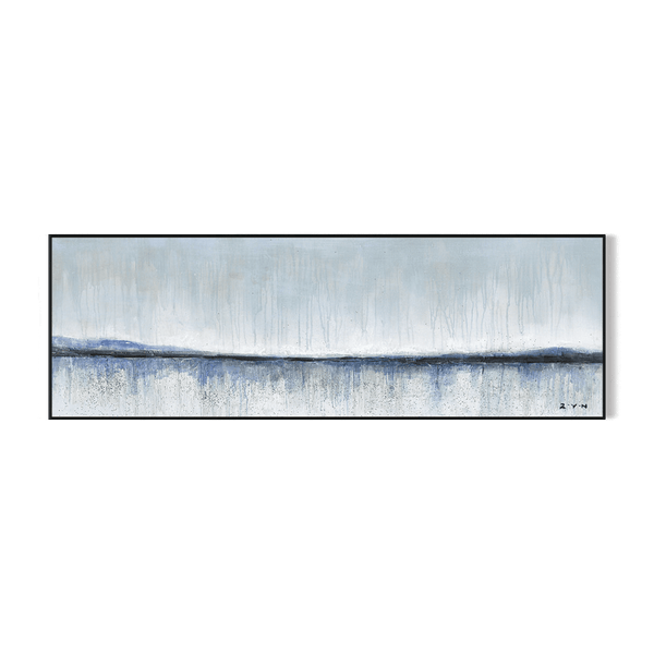 Silent Mist-Blue Abstract Landscape Painting #H7104 Painting artwepaint 