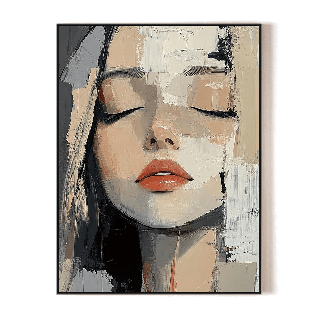 Silent Muse – Abstract Woman Portrait #RDX3(27) Painting artwepaint 
