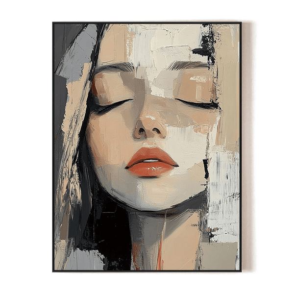 Silent Muse – Abstract Woman Portrait #RDX3(27) Painting artwepaint 