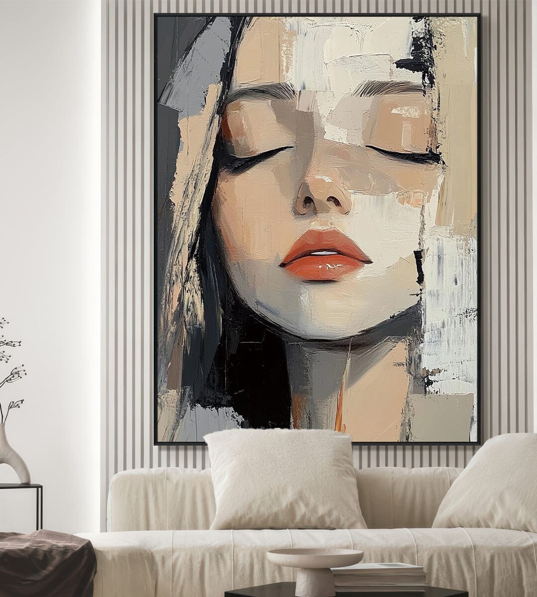 Silent Muse – Abstract Woman Portrait #RDX3(27) Painting artwepaint 