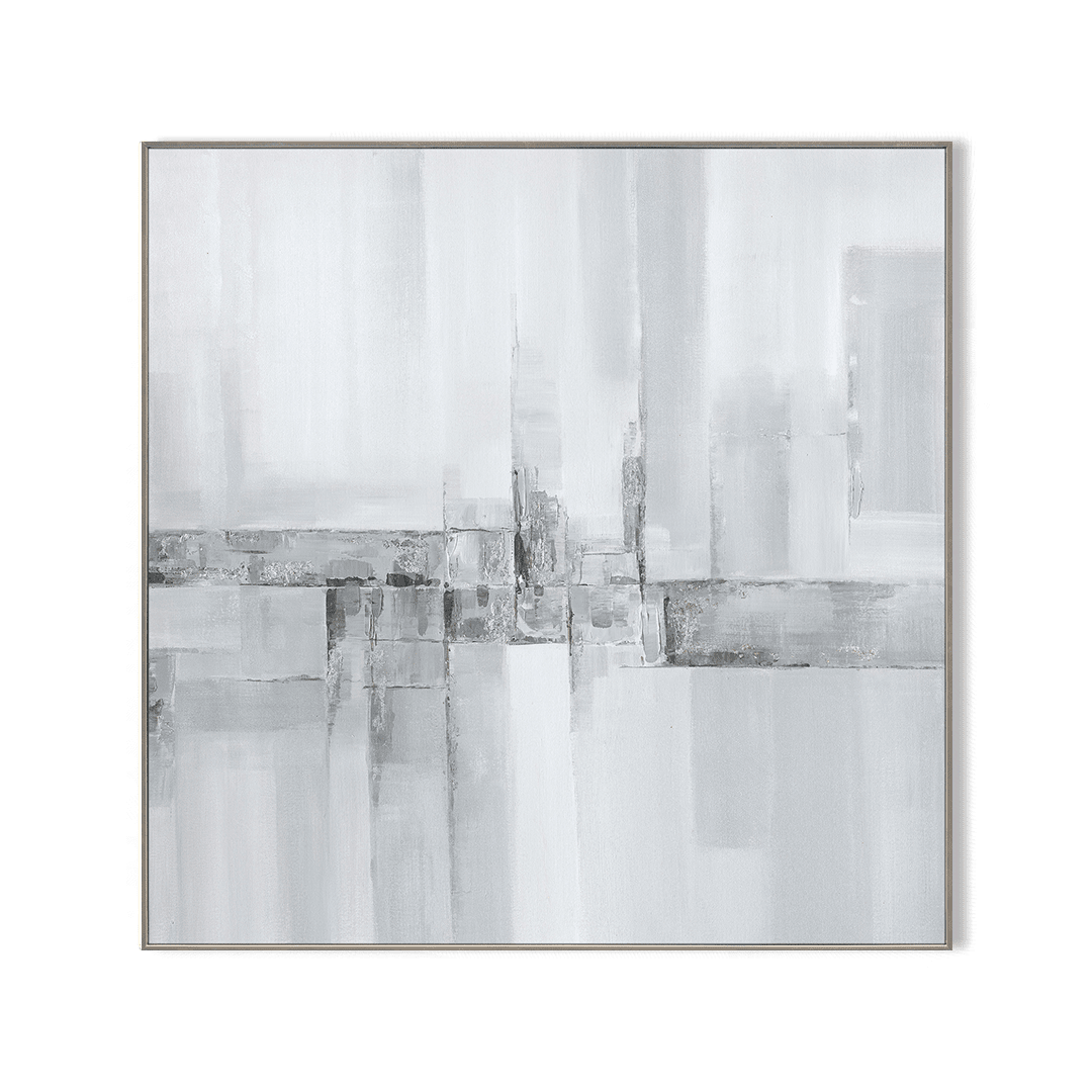 Silent Reflections - Grey Abstract Painting #J4685 Painting artwepaint 