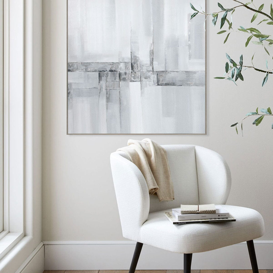 Silent Reflections - Grey Abstract Painting #J4685 Painting artwepaint 