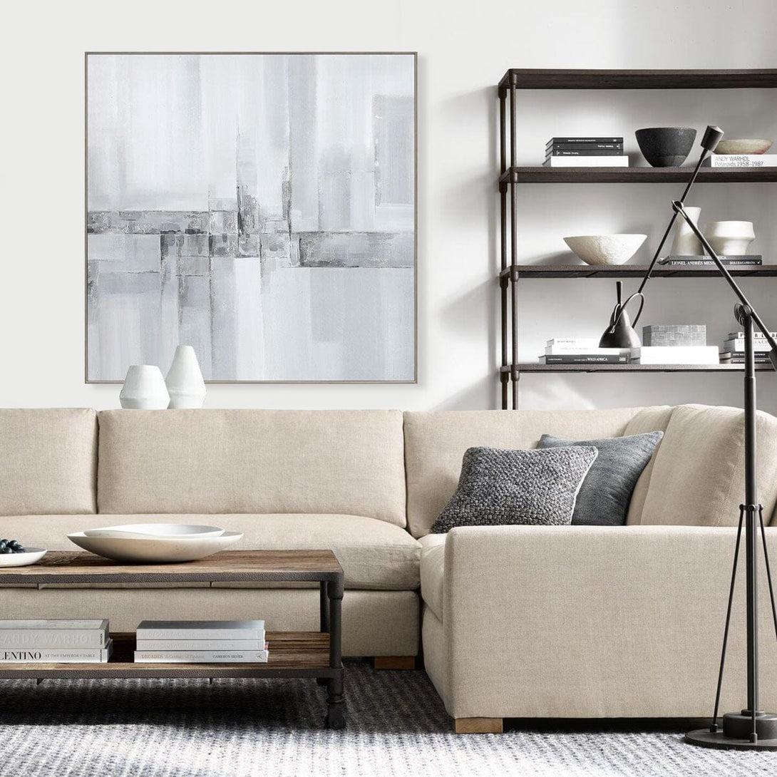 Silent Reflections - Grey Abstract Painting #J4685 Painting artwepaint 