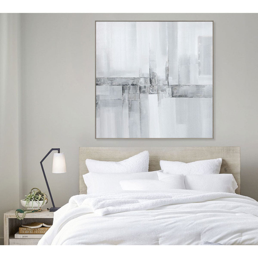 Silent Reflections - Grey Abstract Painting #J4685 Painting artwepaint 