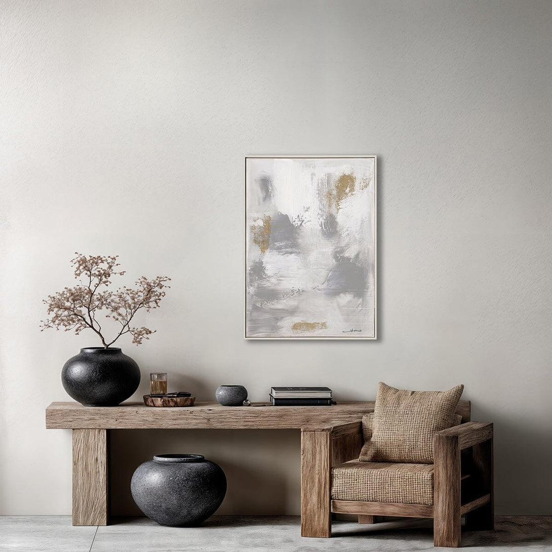 Silver Mist-Ethereal Abstract Painting #M5896 Painting artwepaint 