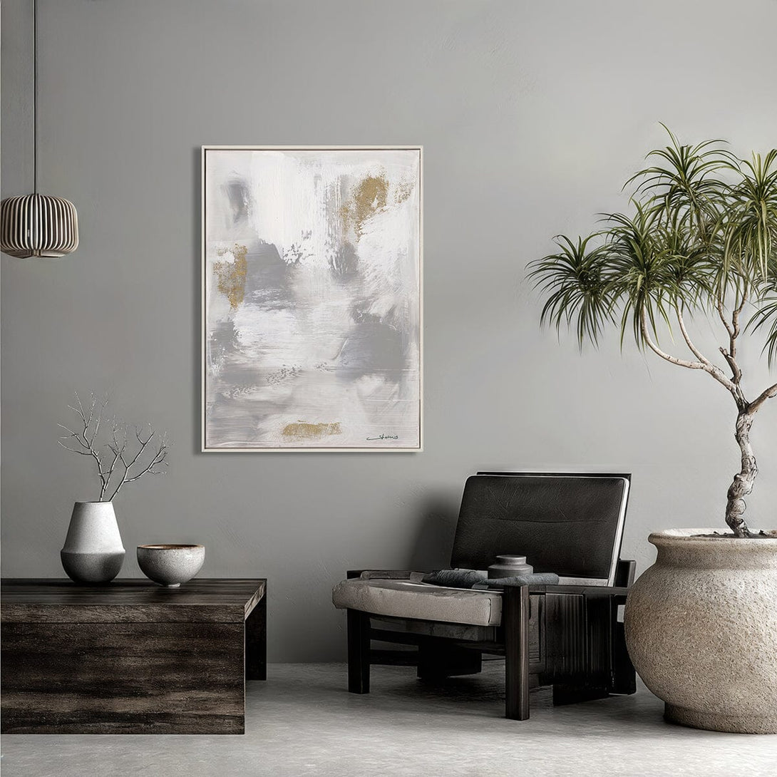Silver Mist-Ethereal Abstract Painting #M5896 Painting artwepaint 