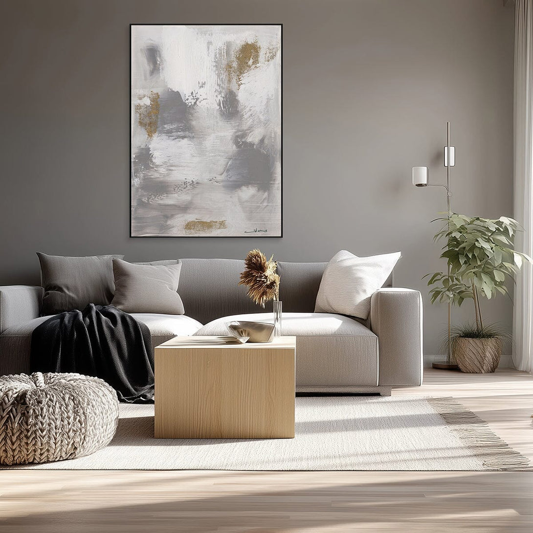 Silver Mist-Ethereal Abstract Painting #M5896 Painting artwepaint 