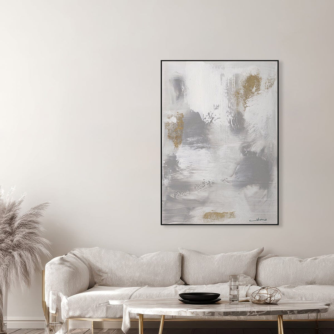 Silver Mist-Ethereal Abstract Painting #M5896 Painting artwepaint 