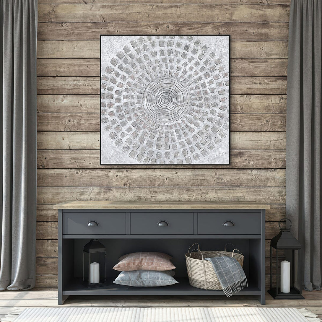 Silver Radiance – Abstract Foil Painting #K4095 Painting artwepaint 