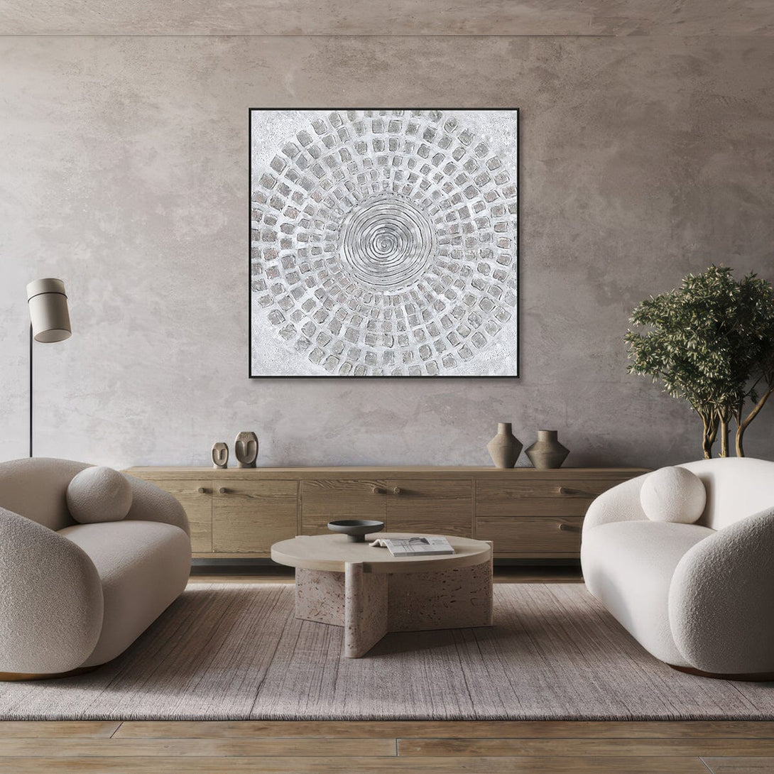 Silver Radiance – Abstract Foil Painting #K4095 Painting artwepaint 