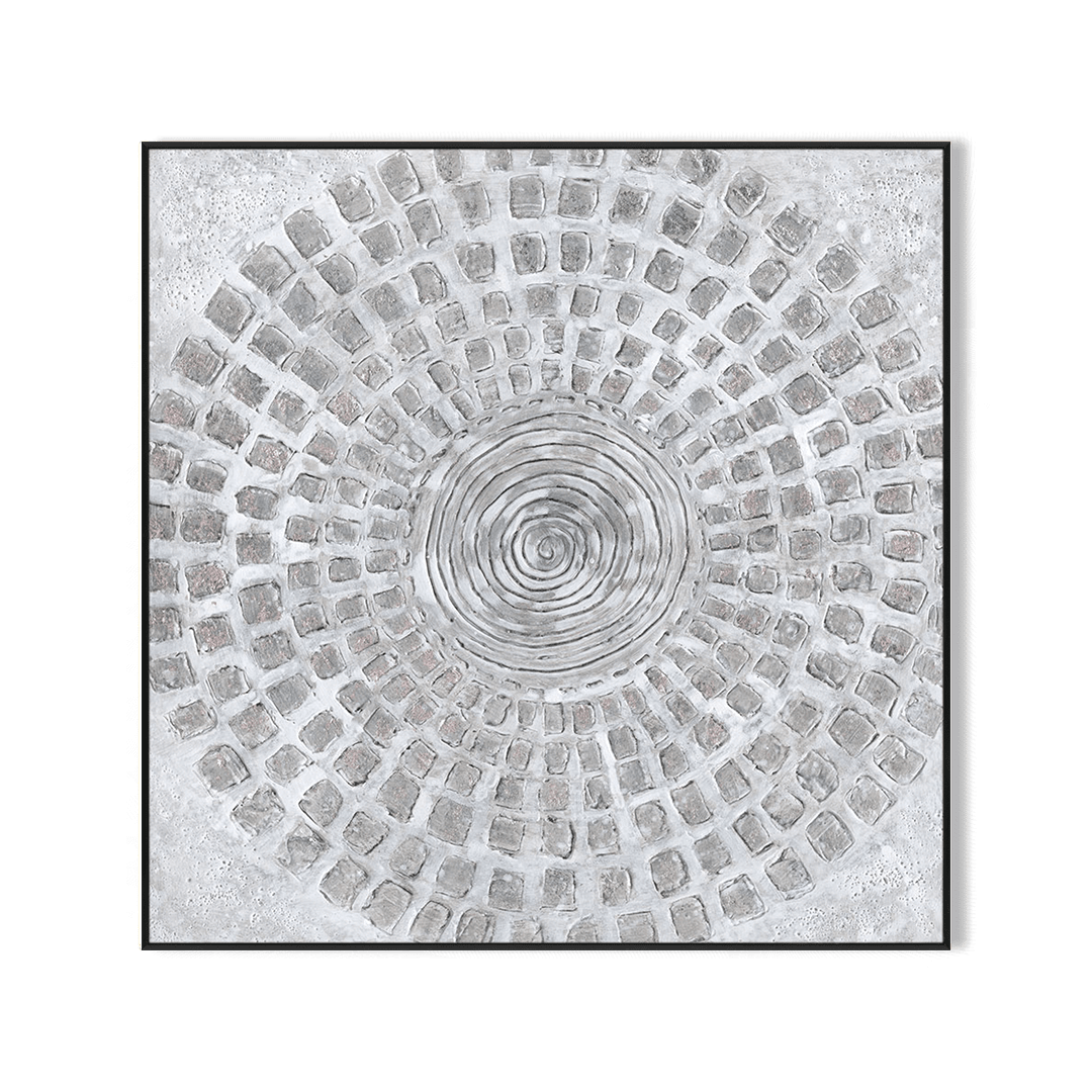 Silver Radiance – Abstract Foil Painting #K4095 Painting artwepaint 