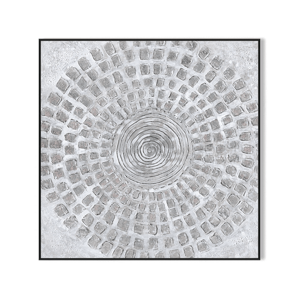 Silver Radiance – Abstract Foil Painting #K4095 Painting artwepaint 