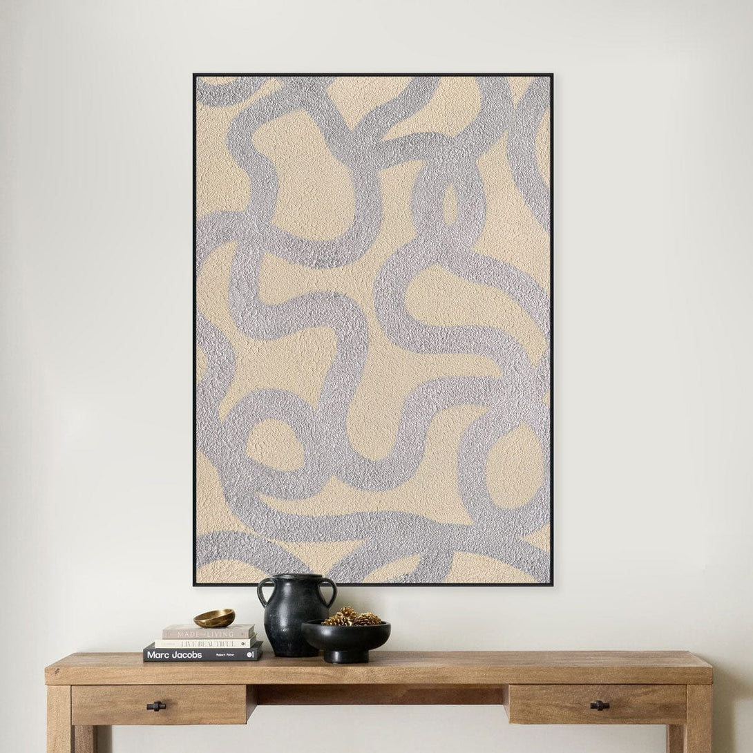 Silver Rhythm - Modern Abstract Texture Painting#L2630 Painting artwepaint 