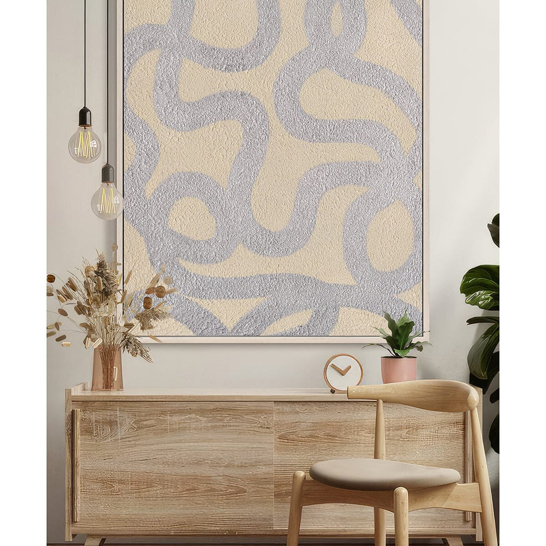 Silver Rhythm - Modern Abstract Texture Painting#L2630 Painting artwepaint 