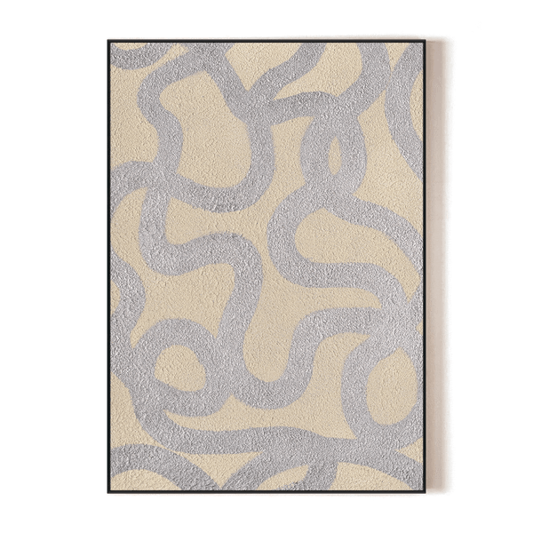 Silver Rhythm - Modern Abstract Texture Painting#L2630 Painting artwepaint 