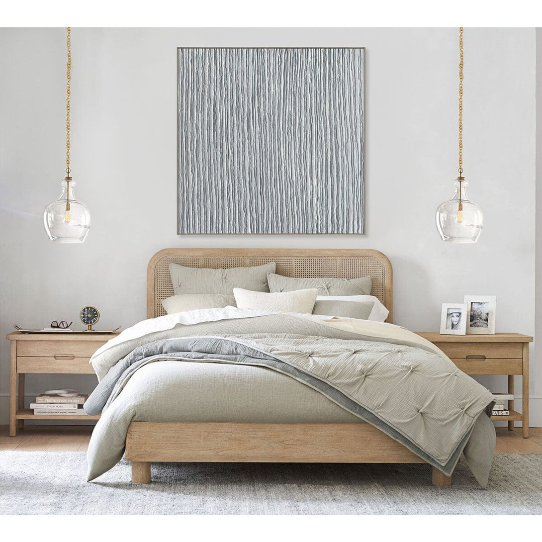 Silver Whisper - Grey Vertical Texture Painting #J4115 Painting artwepaint 