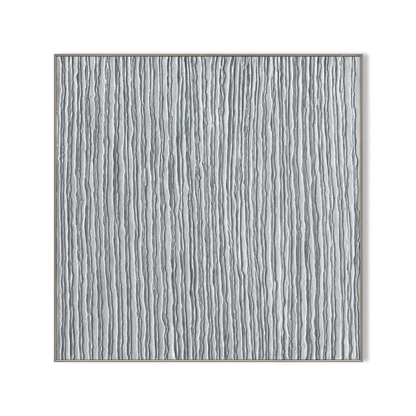 Silver Whisper - Grey Vertical Texture Painting #J4115 Painting artwepaint 